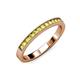 3 - Ronia Yellow Diamond 12 Stone Wedding Band 