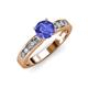 3 - Enya Classic Tanzanite and Diamond Engagement Ring 