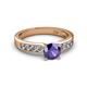 2 - Enya Classic Iolite and Diamond Engagement Ring 