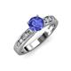 3 - Enya Classic Tanzanite and Diamond Engagement Ring 
