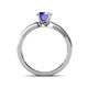 4 - Enya Classic Tanzanite and Diamond Engagement Ring 