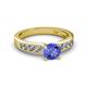 2 - Enya Classic Tanzanite and Diamond Engagement Ring 