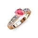 3 - Enya Classic Pink Tourmaline and Diamond Engagement Ring 