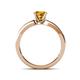4 - Enya Classic Citrine and Diamond Engagement Ring 
