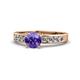 1 - Enya Classic Iolite and Diamond Engagement Ring 