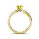 4 - Enya Classic Yellow and White Diamond Engagement Ring 