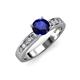 3 - Enya Classic Blue Sapphire and Diamond Engagement Ring 