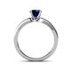 4 - Enya Classic Blue Sapphire and Diamond Engagement Ring 