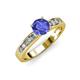 3 - Enya Classic Tanzanite and Diamond Engagement Ring 