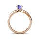 4 - Enya Classic Tanzanite and Diamond Engagement Ring 