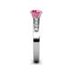 5 - Enya Classic Pink Tourmaline and Diamond Engagement Ring 