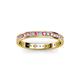 2 - Livia 1.70 mm Pink Tourmaline and Diamond Eternity Band 