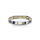 2 - Livia 1.70 mm Citrine and Diamond Eternity Band 