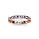2 - Livia 1.70 mm Iolite and Diamond Eternity Band 