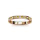 2 - Livia 1.70 mm Citrine and Diamond Eternity Band 
