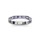 2 - Livia 1.70 mm Iolite and Diamond Eternity Band 