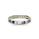 2 - Livia 1.70 mm Yellow Sapphire and Diamond Eternity Band 