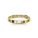 2 - Livia 1.70 mm Citrine and Diamond Eternity Band 