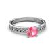 2 - Ronia Classic Pink Tourmaline and Diamond Engagement Ring 