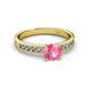 2 - Ronia Classic Pink Tourmaline and Diamond Engagement Ring 
