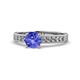 1 - Ronia Classic Tanzanite and Diamond Engagement Ring 