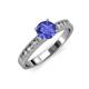 3 - Ronia Classic Tanzanite and Diamond Engagement Ring 