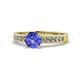 1 - Ronia Classic Tanzanite and Diamond Engagement Ring 