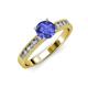 3 - Ronia Classic Tanzanite and Diamond Engagement Ring 