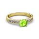2 - Ronia Classic Peridot and Diamond Engagement Ring 