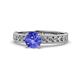 1 - Ronia Classic Tanzanite and Diamond Engagement Ring 