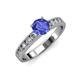 3 - Ronia Classic Tanzanite and Diamond Engagement Ring 