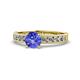 1 - Ronia Classic Tanzanite and Diamond Engagement Ring 