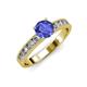 3 - Ronia Classic Tanzanite and Diamond Engagement Ring 