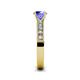 5 - Ronia Classic Tanzanite and Diamond Engagement Ring 