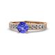 1 - Ronia Classic Tanzanite and Diamond Engagement Ring 