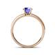 4 - Ronia Classic Tanzanite and Diamond Engagement Ring 