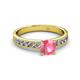 2 - Ronia Classic Pink Tourmaline and Diamond Engagement Ring 