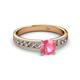 2 - Ronia Classic Pink Tourmaline and Diamond Engagement Ring 