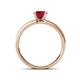 4 - Ronia Classic Ruby and Diamond Engagement Ring 