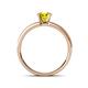 4 - Ronia Classic Yellow and White Diamond Engagement Ring 