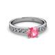 2 - Ronia Classic Pink Tourmaline and Diamond Engagement Ring 