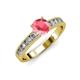 3 - Ronia Classic Pink Tourmaline and Diamond Engagement Ring 