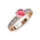 3 - Ronia Classic Pink Tourmaline and Diamond Engagement Ring 