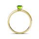 4 - Ronia Classic Peridot and Diamond Engagement Ring 