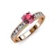 3 - Ronia Classic Rhodolite Garnet and Diamond Engagement Ring 