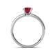 4 - Ronia Classic Ruby and Diamond Engagement Ring 