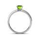4 - Ronia Classic Peridot and Diamond Engagement Ring 