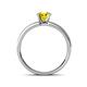 4 - Ronia Classic Yellow and White Diamond Engagement Ring 