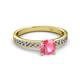 2 - Salana Classic Pink Tourmaline and Diamond Engagement Ring 