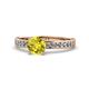 1 - Salana Classic Yellow and White Diamond Engagement Ring 